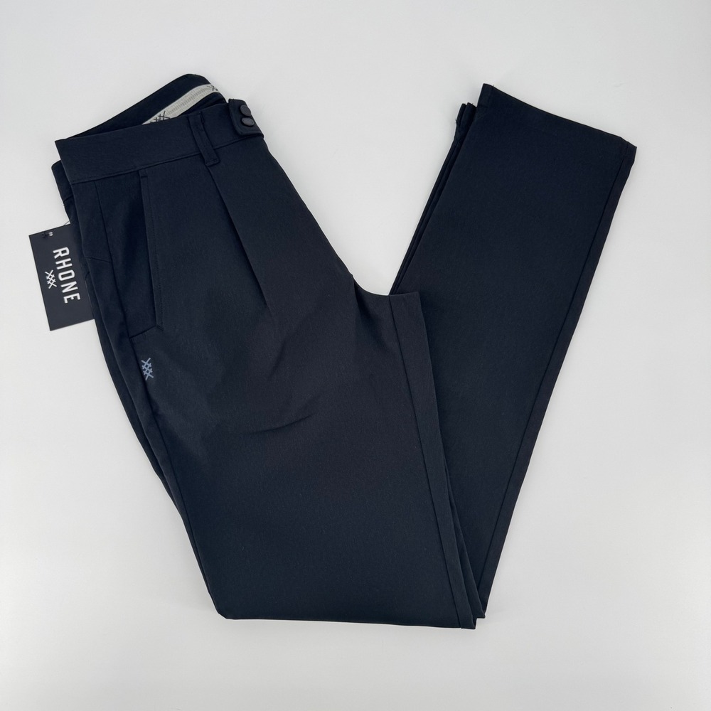 Rhone Golf Tour Trouser Mens 28x32 Black Performance Stretch Pants‎ NEW